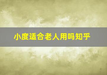 小度适合老人用吗知乎