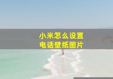 小米怎么设置电话壁纸图片