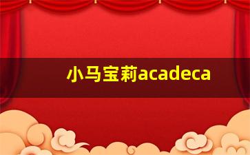 小马宝莉acadeca