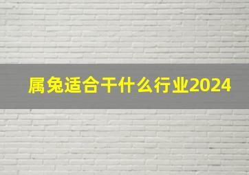 属兔适合干什么行业2024