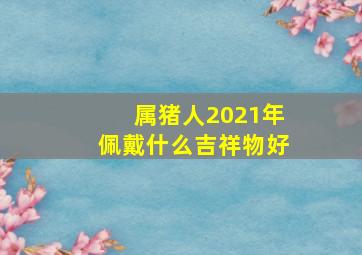 属猪人2021年佩戴什么吉祥物好