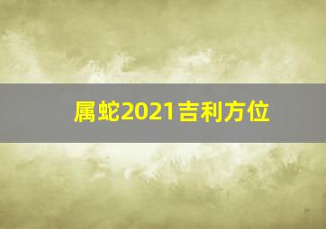 属蛇2021吉利方位