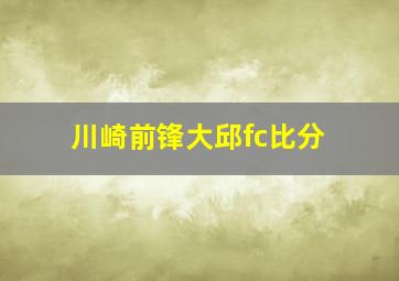 川崎前锋大邱fc比分