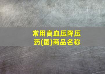 常用高血压降压药(图)商品名称