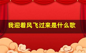 我迎着风飞过来是什么歌