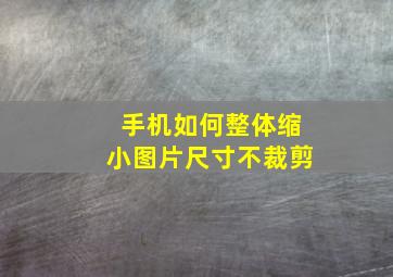 手机如何整体缩小图片尺寸不裁剪