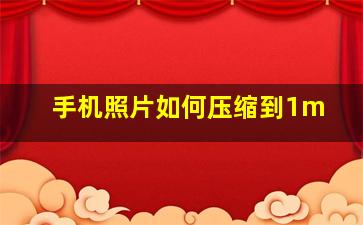 手机照片如何压缩到1m