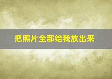 把照片全部给我放出来