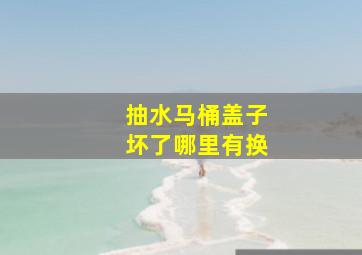 抽水马桶盖子坏了哪里有换