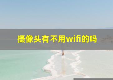 摄像头有不用wifi的吗