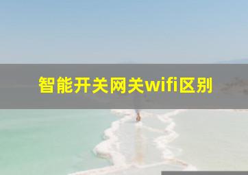 智能开关网关wifi区别