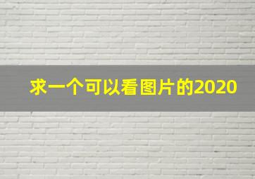 求一个可以看图片的2020