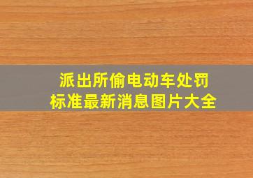 派出所偷电动车处罚标准最新消息图片大全