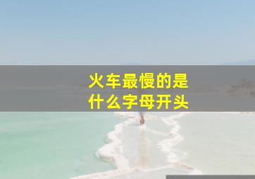 火车最慢的是什么字母开头