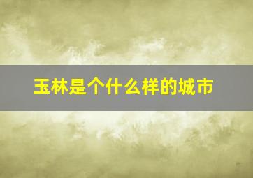 玉林是个什么样的城市