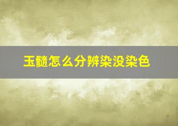 玉髓怎么分辨染没染色