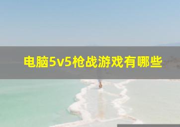 电脑5v5枪战游戏有哪些