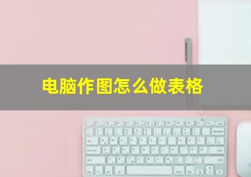 电脑作图怎么做表格