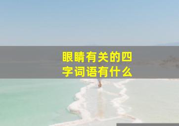 眼睛有关的四字词语有什么