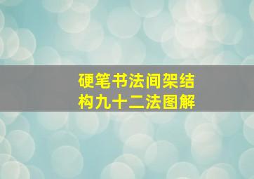 硬笔书法间架结构九十二法图解