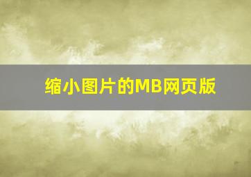 缩小图片的MB网页版