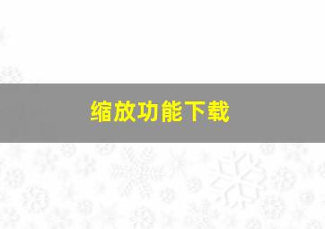 缩放功能下载