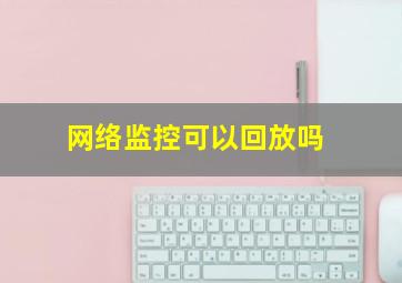 网络监控可以回放吗