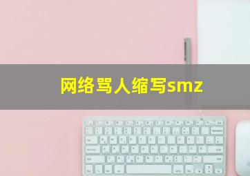 网络骂人缩写smz