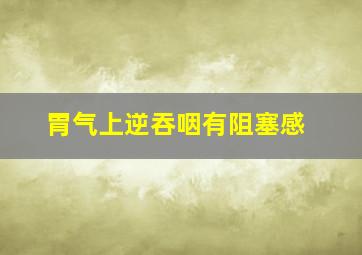 胃气上逆吞咽有阻塞感