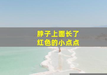 脖子上面长了红色的小点点