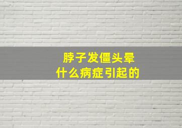 脖子发僵头晕什么病症引起的