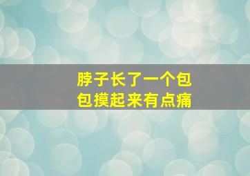 脖子长了一个包包摸起来有点痛