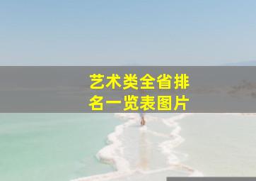 艺术类全省排名一览表图片