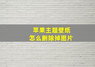 苹果主题壁纸怎么删除掉图片