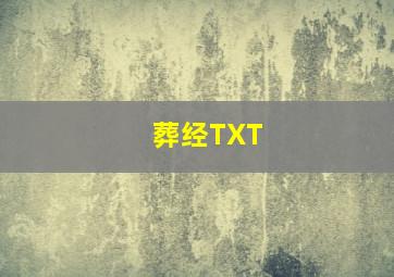 葬经TXT