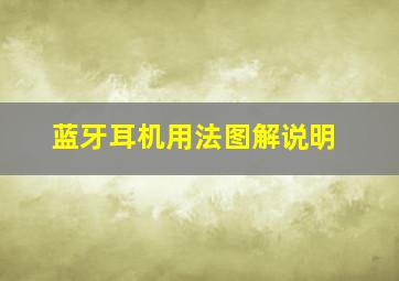 蓝牙耳机用法图解说明