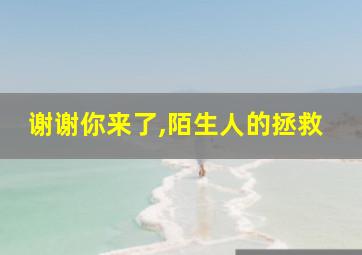 谢谢你来了,陌生人的拯救