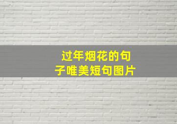 过年烟花的句子唯美短句图片