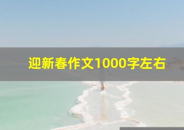 迎新春作文1000字左右