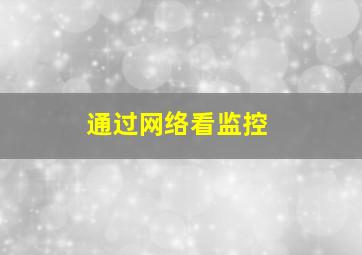 通过网络看监控