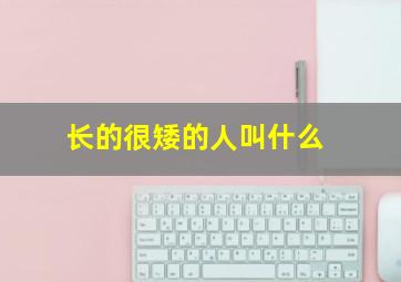 长的很矮的人叫什么