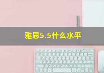 雅思5.5什么水平