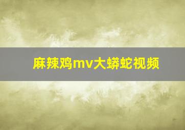 麻辣鸡mv大蟒蛇视频