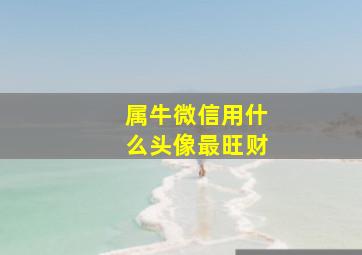 属牛微信用什么头像最旺财